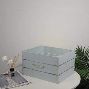 Caja de Almacenamiento Cuadrada de Madera Blanca, Pequeña Decoración Navideña, Manualidades para Letreros de Pared - Product Image 2