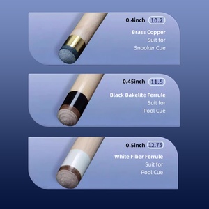 Taco de billar Jianying con eje de baja deflexión, estuche rígido y extensión, punta de 10.2/11.5/12.75mm - Product Image 2