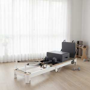 Meilleures ventes : Lit de Pilates portable en alliage d'aluminium, durable, réglable et pliable, idéal pour la maison et le <span class=keywords><strong>studio</strong></span>. - Product Image 1