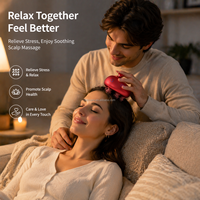 Masseur de cuir chevelu électrique OEM, masseur de tête, relaxant du stress du cuir chevelu, IPX7, masseur de tête 3D à pétrissage pour la croissance des cheveux et la relaxation