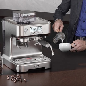 Cafetera Espresso Automática Profesional de 1360W y 20 Bares, Tipo Bean-to-Cup, Italiana e Inteligente para el Hogar, para Cafetería, con 20 Bares de Presión - Product Image 4