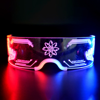 Chaud moins cher nouveau produit décoration de fête acrylique Led lunettes clignotant lunettes de soleil éclairer vos événements