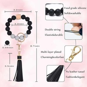 <span class=keywords><strong>Bracelet</strong></span> en perles de Silicone pour femmes porte-clés léger Style Anime motif de chat <span class=keywords><strong>bracelet</strong></span> porte-clés chaînes de <span class=keywords><strong>bracelet</strong></span> - Product Image 2