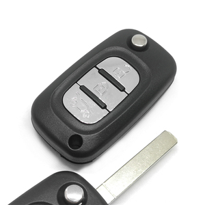Chìa khóa xe kinh doanh r-enault lật chìa khóa từ xa Bìa Fob vỏ với 3 nút lưỡi mà không có rãnh với logo - Product Image 2
