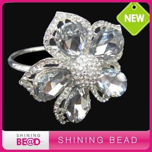 <strong>Napkin</strong> <strong>Rings</strong> Silver Bling Rhinestone Diamond Crystal Beads Elegant Wedding Party <strong>Napkin</strong> <strong>Ring</strong> - Product Image 2