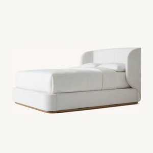 Новый стиль Madero ткань дерево и ткань укрытие кровать современная натуральная дубовая деревянная кровать - Product Image 6