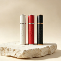 Flacon vaporisateur de parfum rechargeable 10 ml en cuir, nouveau design personnalisé en usine, brume fine