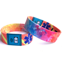 Bracelets néon personnalisés, bracelets élastiques NFC, articles cadeaux avec logo imprimé personnalisé pour adultes et enfants