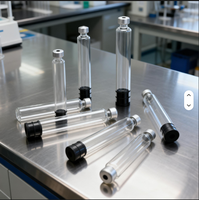 Flacon cylindrique en verre jetable 3ml 4ml, emballage individuel, flacons stériles pour cartouches, compatible injection, marquage à chaud