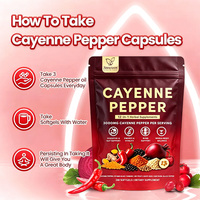 Capsules de piment de Cayenne, curcuma et poivre noir de la marque Neewwon, soutien du cœur, du système immunitaire et antioxydant, prêtes à être expédiées