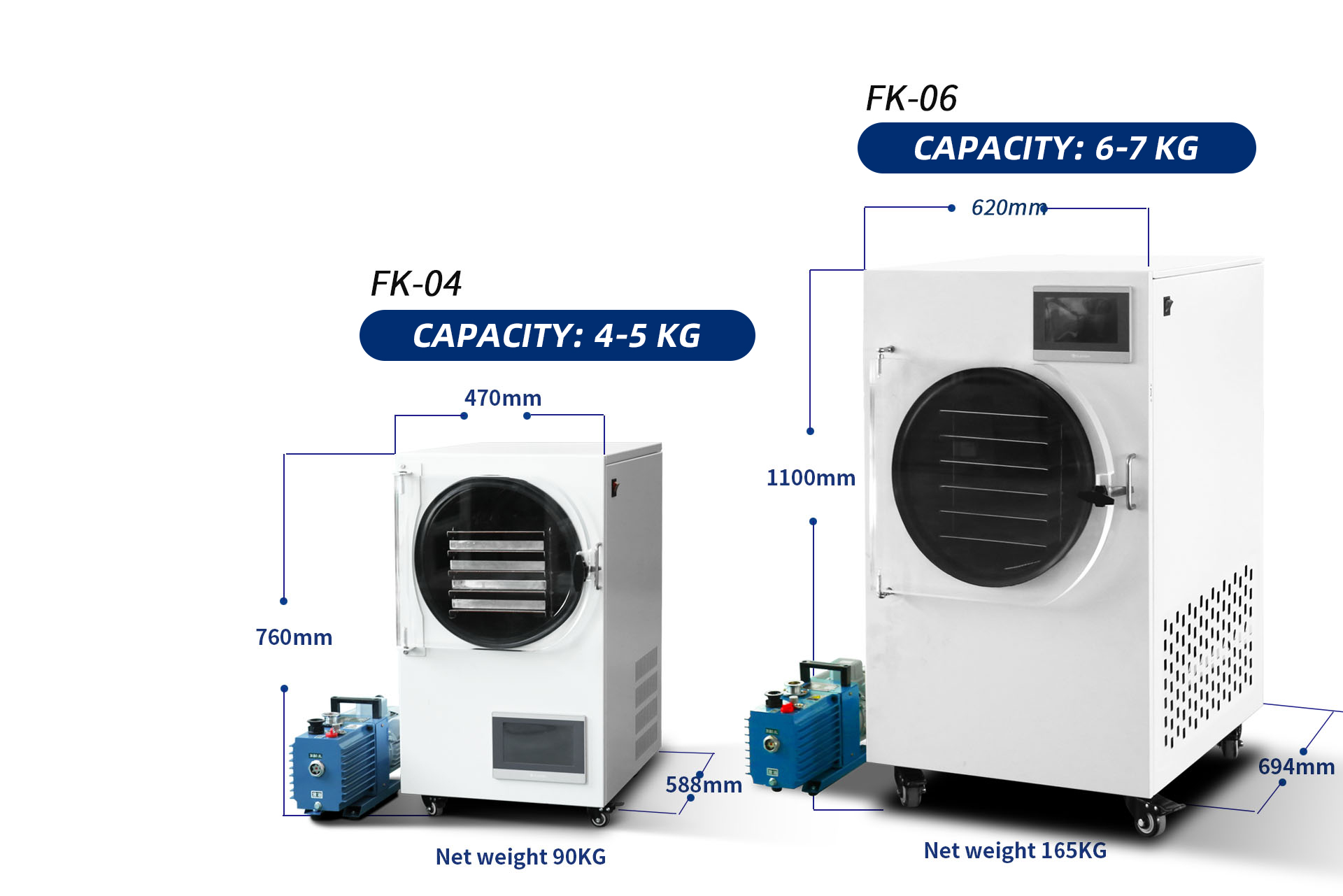 6Kg 8Kg Mini Vacuum Lyophilizer Compressor Vacuum Pump Small Household Freeze Dryer