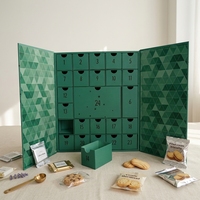 Boîte cadeau personnalisée pour filles, calendrier de l'avent de Noël de 24 jours, emballage de biscuits, boîte cadeau tendance, calendrier de l'avent de 24 jours