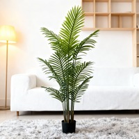 Plante Artificielle Verte : Palmier Sago, Palmier Areca, Bananier – Décoration Commerciale de Qualité Supérieure 100-200cm