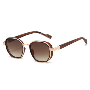 Retro Oval Sunglasses Full Rim Gradient Lenses 100% UV Protection Unisex Outdoor Use Adult Style - Product Image 6