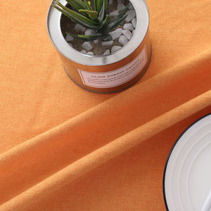 Tovaglia rotonda attillata da pranzo personalizzata per 10 persone tovaglia <span class=keywords><strong>arancione</strong></span> in poliestere a trama semplice tovaglia romantica in tessuto per matrimoni - Product Image 6