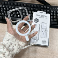 Coques de téléphone portable magnétiques transparentes en acrylique CasePeak pour iPhone 17 16 15 14 13 Pro Max 6 7 8 Plus