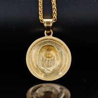 Pendentif tête de lion en acier inoxydable personnalisé de style européen américain Nouveaux accessoires de mode transfrontaliers Aspirateur