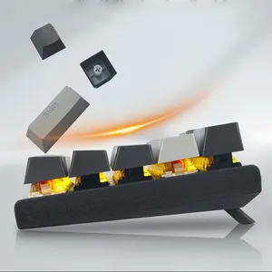 60% máy tính chuyển đổi thiết bị chuyển mạch USB tùy chỉnh Backlit không dây cơ khí đèn nền Mini RGB dây Ergonomic mechan Bàn phím chơi game - Product Image 1