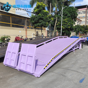 Ramp Hidrolik Berkualitas Tinggi CE 10T untuk Area Gudang, Ramp Dermaga Kontainer, Ramp Dermaga Baja untuk Forklift - Product Image 2