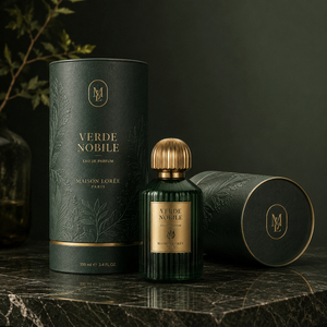 Boîte cylindrique personnalisée avec logo, recyclable, 50 ml, 100 ml, pour flacon de parfum, tube en papier imprimé avec estampage doré, pour emballage cadeau d'huiles essentielles - Product Image 2