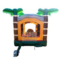 Château gonflable sur le thème des dinosaures 13x14x15.4 pieds, château gonflable commercial pour enfants pour les fêtes et la location d'événements