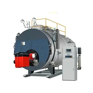 Natural Gas 8000 Kg Steam Boiler Wns 8 Ton Steam Boiler For Industrial