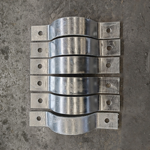 Feuerverzinkte Mastklemmen für Strommasten, Rostschutz-Zinkbeschichtete Abspannseilklammern, Verzinkte Stangenklemmen - Product Image 1