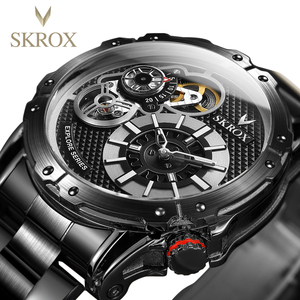 Montre homme SKROX, quartz et automatique, design tendance - Product Image 3