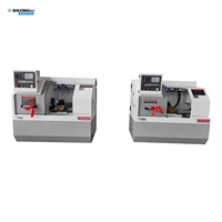 Rogram-torno compacto pequeño con control, máquina de torno horizontal 0640, precio barato