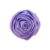 Ruban décoratif artisanal haut de gamme 5 cm (1,9 pouces) en satin rose pour corsage, chapeau, accessoires de coiffure et vêtements, fleurs