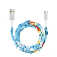 Câble de charge en tissu élégant 3 en 1, câble de charge multi-USB pour iPhone, Android, Type C, câble de charge rapide