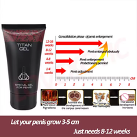 Crema de Masaje para Pene Gold Titan Adult Products, Titan Gel Original Rusia, Titan Gel Special Gel de Hombres Fuertes, Juguetes Sexuales para Hombres
