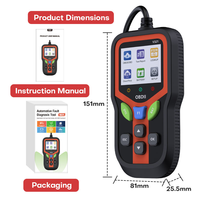 Lector de Códigos OBD2 V321, Escáner de Diagnóstico Automotriz, Lectura/Borrado de Códigos, Detección de Fallas del Automóvil, Sensor de Oxígeno, Pantalla LCD, Android/Windows/iOS
