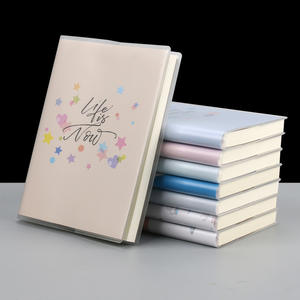 Carnet de luxe A5 avec logo personnalisé, vente en gros, couverture rigide en cuir, papeterie, cahiers avec reliure cousue et motif décoratif - Product Image 4