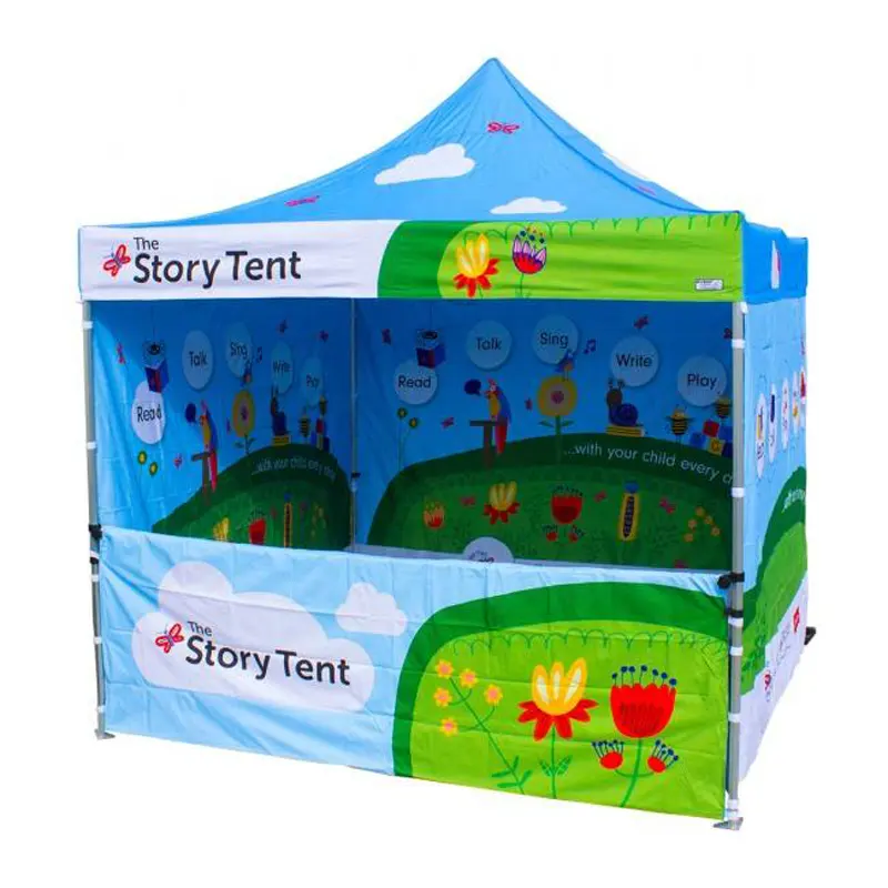 Fuar çadırı özel promosyon kampanyası reklam logosu katlanır Pavilion gölgelik Pop-up çadır
