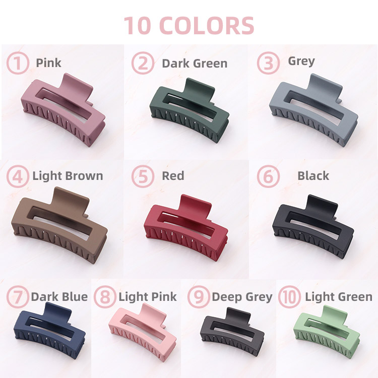 Оптовая продажа, пользовательские пластиковые 6 см Когти для волос, средний черный осьминог, заколка для волос для женщин