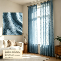 Tissu Jacquard Tissé 100% Polyester, Vente en Gros Usine, Durable, Doux, Anti-Plis, Largeur 98 pouces, pour Rideaux de Chambre et Textiles de Fenêtre
