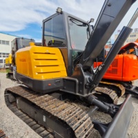 Excavator Hidrolik Crawler Kompak Berkualitas Tinggi 6 Ton Bekas Volvo EC60C Bekas Volvo EC60D Mini Excavator Bekas Dijual