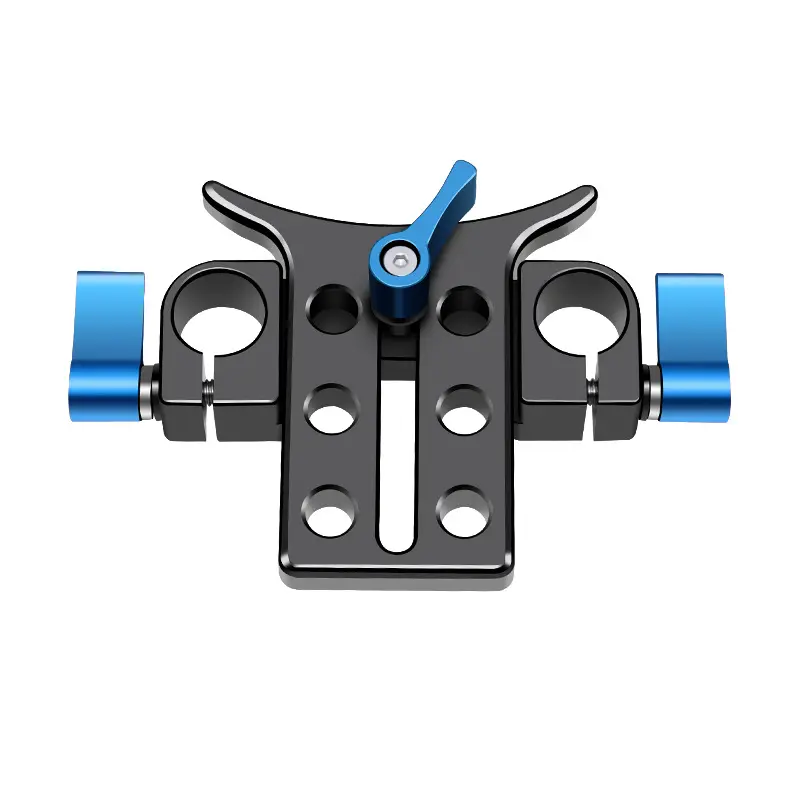 Lens Support Bracket With 15mm Rod Clamp Supporting Rig Height adjustable for Diameter 50mm to 140mm Lenses