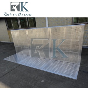 Outdoor Event Crowd Control Barrier Silver Crowd Barrier Safety Barricade Fence Mobile Crowd Barrier for Concert Use - Product Image 2