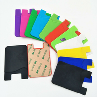Stiker Logo Kustom Murah, Dompet Silikon Bisnis, Kantong Ponsel, Tempat Kartu