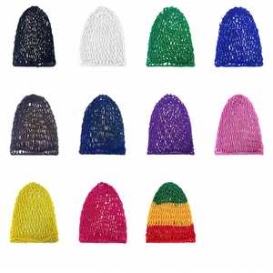 Bandeaux en maille de rayonne pour femmes et filles, couvre-cheveux épais pour cheveux courts ou longs, pour dormir, ornements au crochet, cadeau - Product Image 3