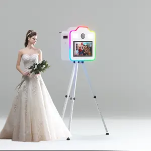 Cho bán Selfie DSLR ảnh gương Booth cho tổ chức sự kiện DSLR Photo Booth 15.6 inch màn hình cảm ứng cho lễ hội với trường hợp chuyến bay