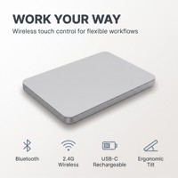 Trackpad sans fil M1, pavé tactile fin, multi-touch, gestuel, rechargeable par USB-C, cadre métallique