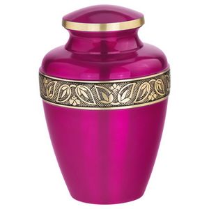 Urne de crémation en laiton de couleur verte de haute qualité pour adulte, faite à la main en métal, pour cendres d'adulte par Axiom Home Accents - Product Image 2