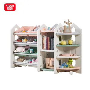 Kids Toy Shelf Children Plastic Toy Storage cabinet Bookshelf Set