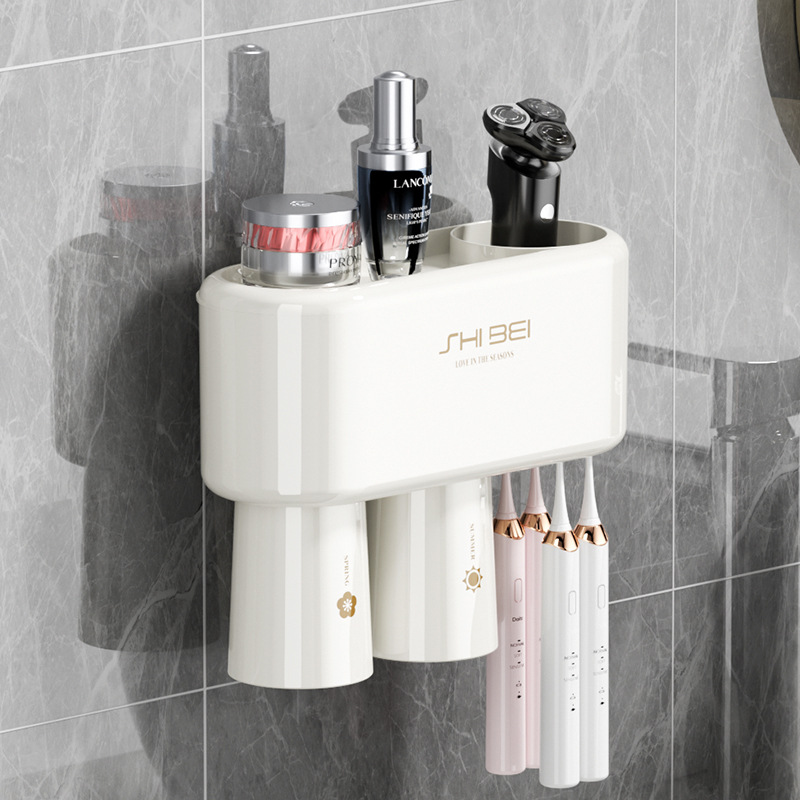 ที่ใส่แปรงสีฟัน - ที่กดยาสีฟันแบบสี่ถ้วย