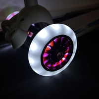 Roues de rechange pour patins à roulettes LED clignotantes, auto-alimentées, en PU 82A, 100*24mm, pour extérieur, personnalisables
