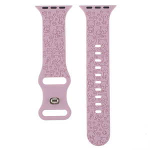 Cinturino in Silicone inciso al Laser per orologio <span class=keywords><strong>apple</strong></span> <span class=keywords><strong>Watch</strong></span> personalizzato 38 40 41mm 42 <span class=keywords><strong>44</strong></span> 45 49mm - Product Image 5