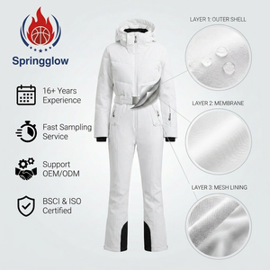 <span class=keywords><strong>Tuta</strong></span> da Sci Personalizzata OEM per Donna, Design Impermeabile e Antivento, <span class=keywords><strong>Tuta</strong></span> da Neve con Stampa Montagna, Vendita all'Ingrosso - Product Image 4